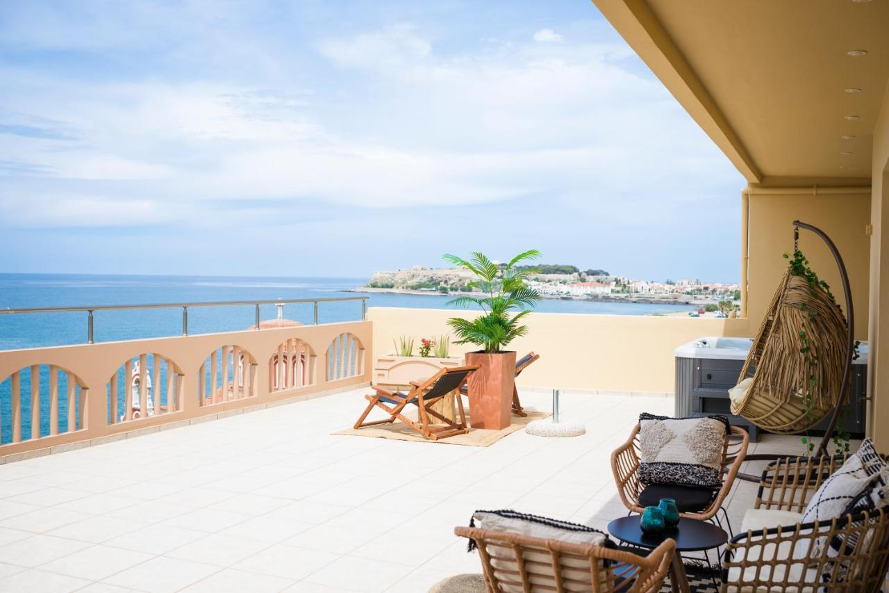 Thea - Rooftop Seaview Jacuzzi Rethymno  Ngoại thất bức ảnh